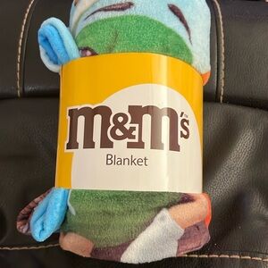 M&M Fleece Blanket 60”x50” New